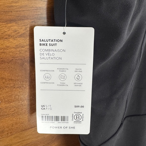 NWT Athleta Salutation 7” Bikesuit - Tall - Picture 5 of 6